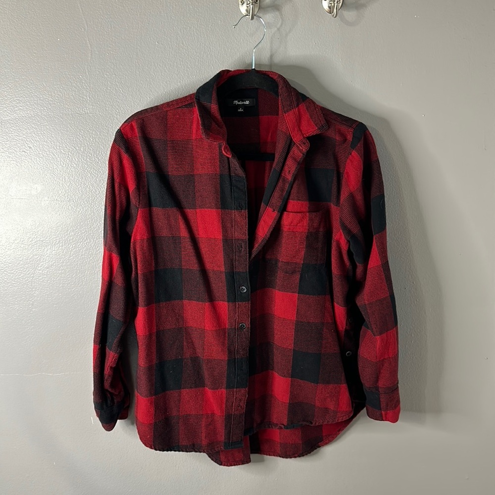 Madewell Flannel with side buttons